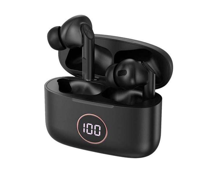 Auriculares Stereo Bluetooth Dual Pod Earbuds Lcd COOL AIR PRO Negro