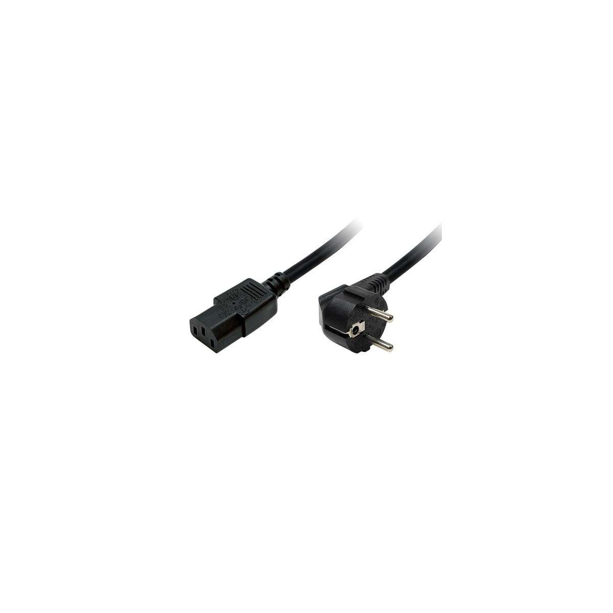Cables con conectores de Alimentación : Cable alimentación 220v conector  IEC320 C14 / IEC320 C13 2.0m