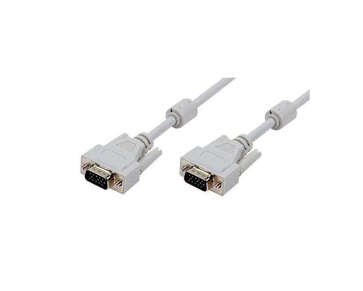 Cable VGA Macho Macho 3M Gris