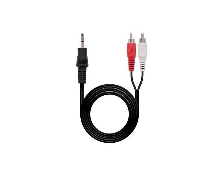 CABLE AUDIO 1XJACK 3.5 A 2XRCA 3M NANOCABLE