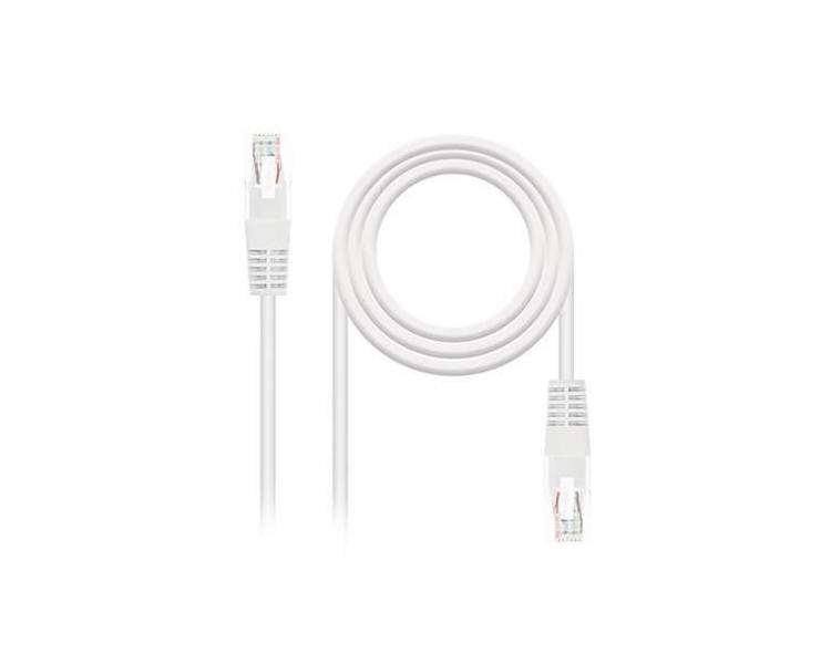 CABLE RED UTP CAT6 RJ45 NANOCABLE 0.5M BLANCO