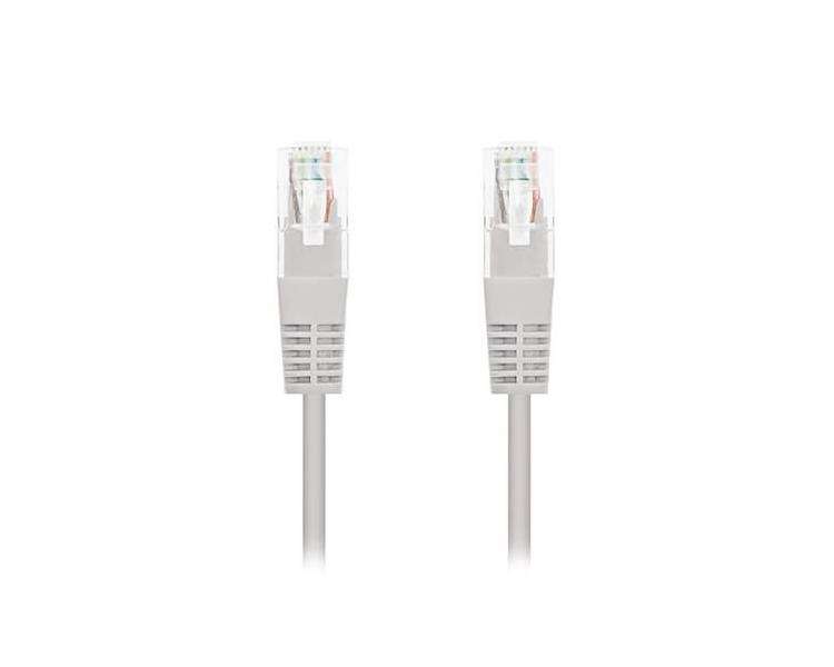 CABLE RED UTP CAT6 RJ45 NANOCABLE 25CM GRIS