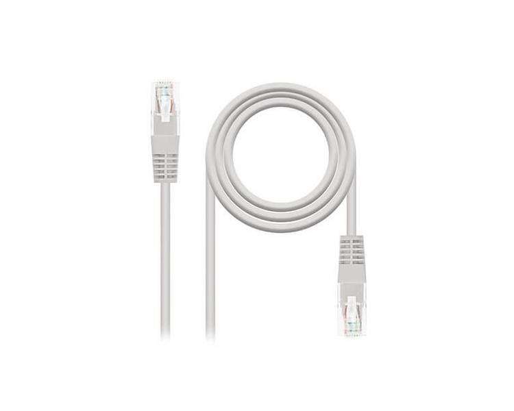 CABLE RED UTP CAT5E RJ45 NANOCABLE 15M GRIS