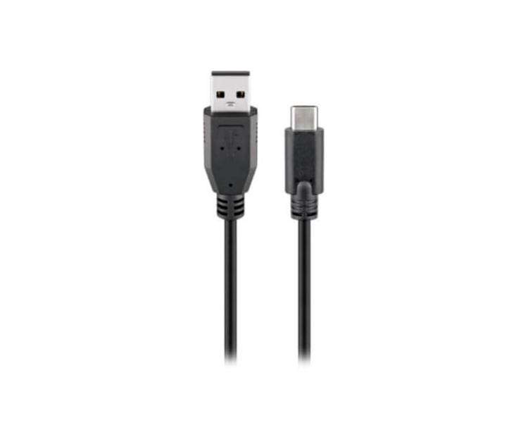 CABLE USB(A) 2.0 A USB(C) 2.0 GOOBAY 0.5M NEGRO