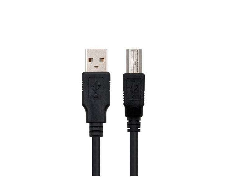 CABLE USB(A) 2.0 A USB(B) 2.0 NANOCABLE 3M NEGRO