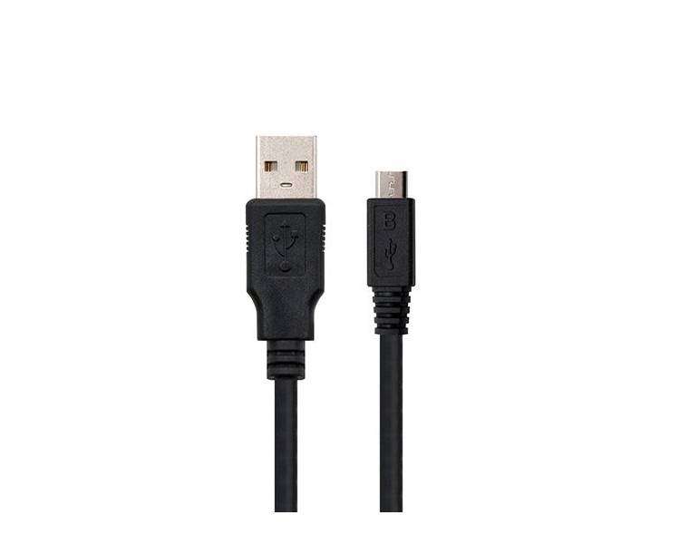 CABLE USB(A) 2.0 A MICRO USB(B) NANOCABLE 0.8M NEGRO