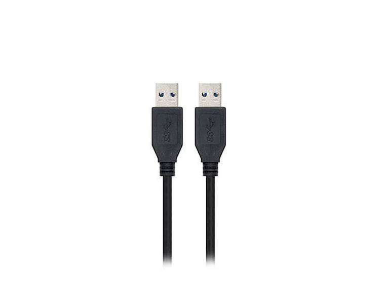 CABLE USB(A) 3.0 A USB(A) 3.0 NANOCABLE 2M NEGRO