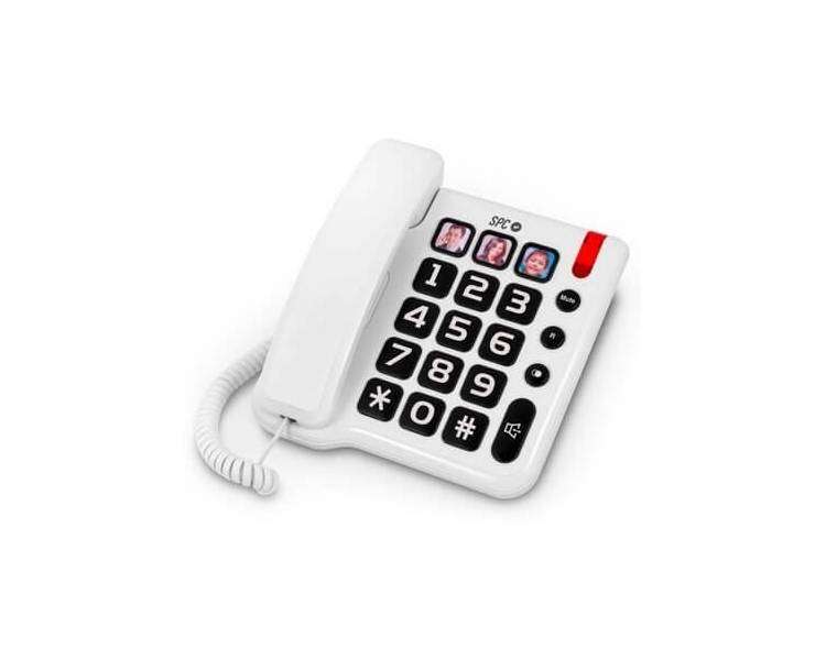 TELEFONO FIJO SPC COMFORT NUMBERS BLANCO