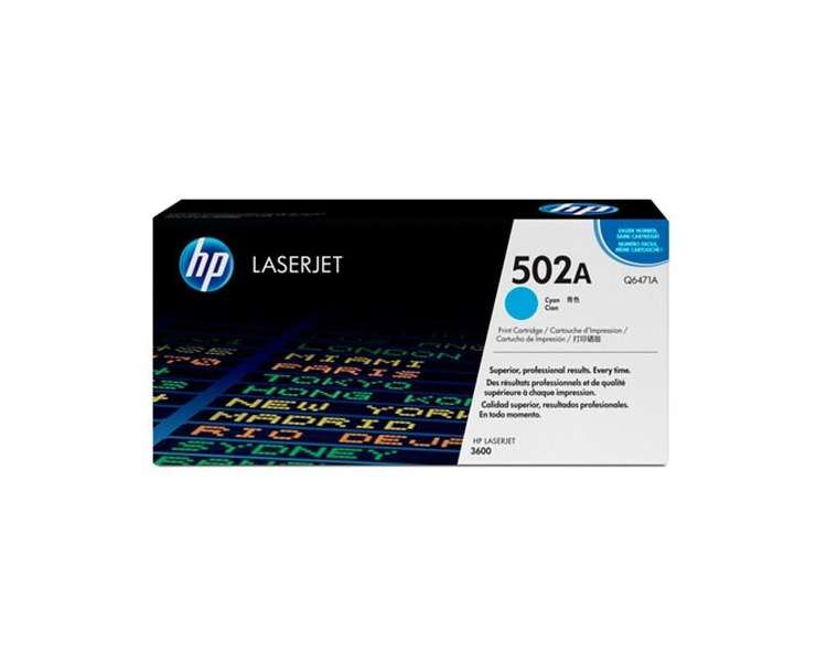 TONER Original HP LASERJET 502A Q6471A CIAN