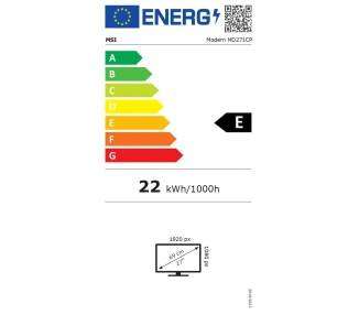 MONITOR LED 27  MSI MODERN MD271CP CURVO NEGRO