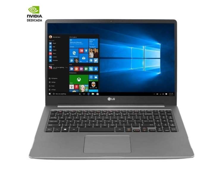 Portátil lg ultra 15u70p-j.ap78b intel core i7-1165g7/ 16gb/ 512gb ssd/ geforce gtx1650ti/ 15.6'/ win10 pro