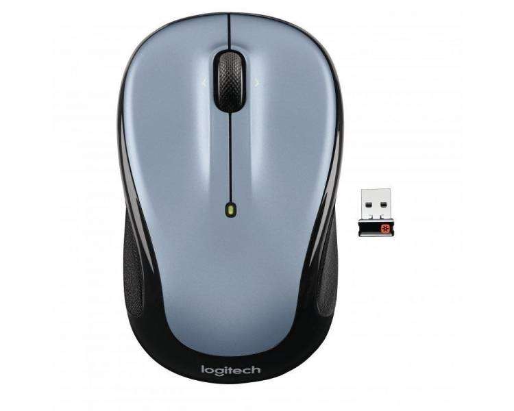 Ratón inalámbrico logitech m325/ hasta 1000 dpi/ gris