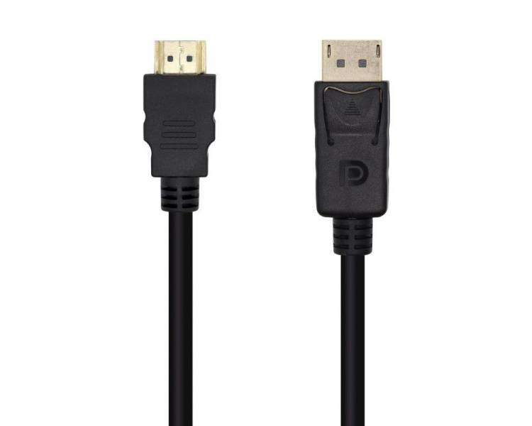 Cable conversor aisens a125-0460/ displayport macho - hdmi macho/ 3m/ negro