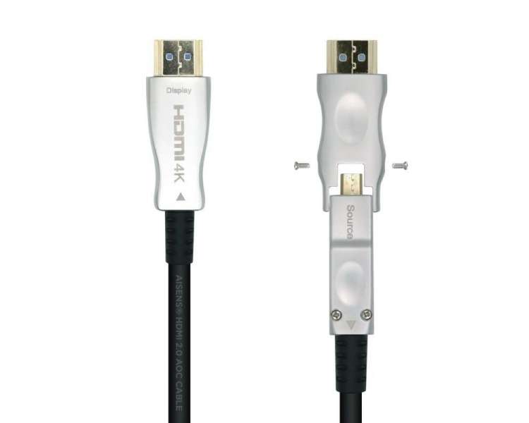 Cable hdmi 2.0 aoc 4k desmontable aisens a148-0510/ hdmi macho / d macho - hdmi macho/ 15m/ negro