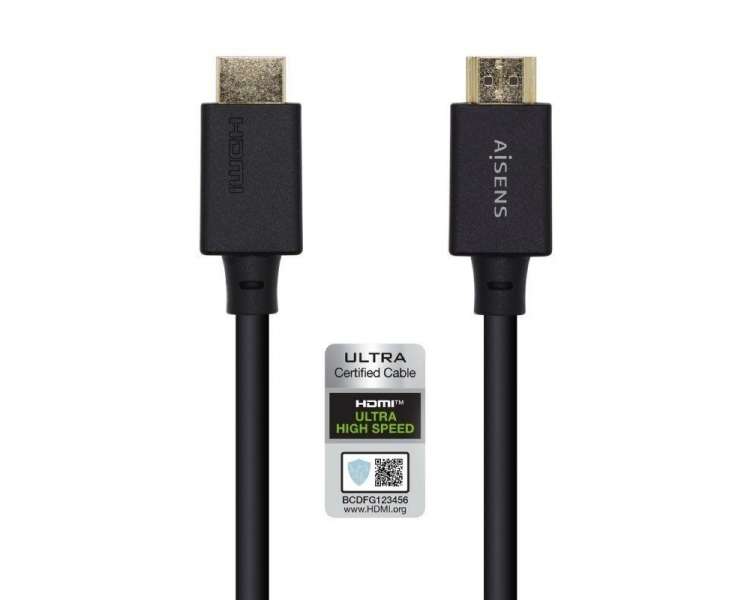 CABLE HDMI 1,5M. M/M, 2.1/8K, 120HZ, MESH, BLANCO, CONECTORES BAÑO ORO