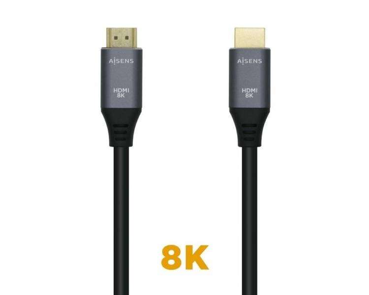 Cable hdmi 2.1 8k aisens a150-0426/ hdmi macho - hdmi macho/ 1m/ gris negro