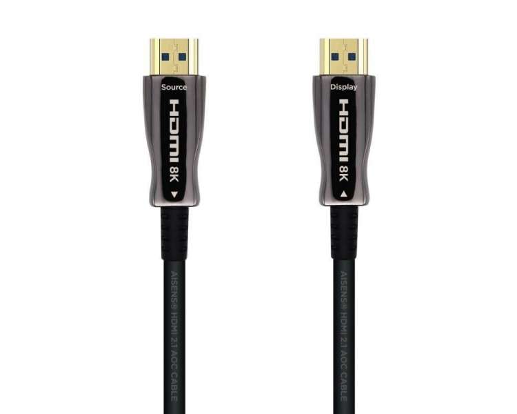 Cable hdmi 2.1 aoc 8k aisens a153-0515/ hdmi macho - hdmi macho/ 10m/ negro