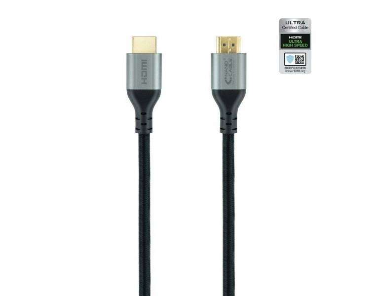 Cable hdmi 2.1 8k nanocable 10.15.8101-l150/ hdmi macho - hdmi macho/ 1.5m/ certificado/ negro