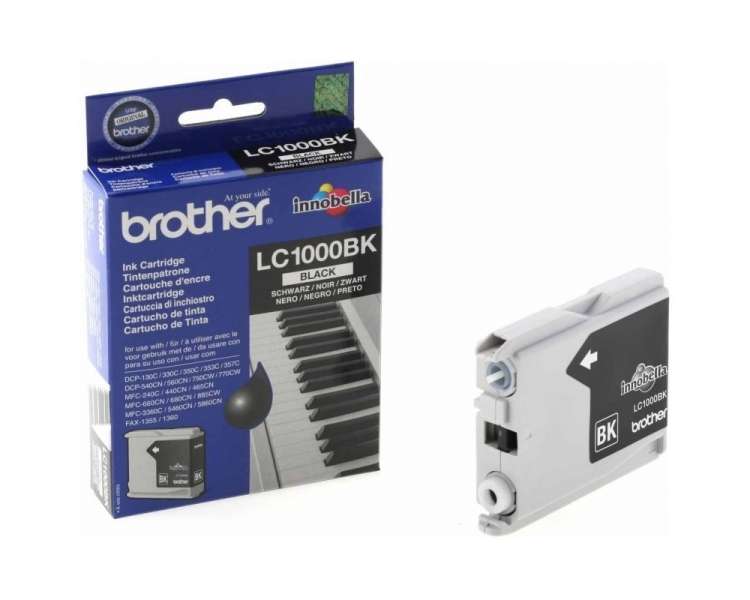 Cartucho de tinta original brother lc1000-bk/ negro