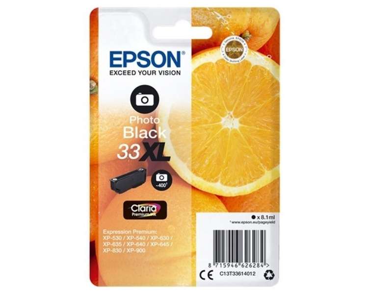 Cartucho de tinta original epson nº33 xl alta capacidad/ negro fotográfico