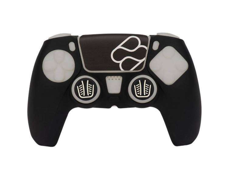 Funda silicona + grips fr-tec custom kit basics para mando ps5/ negro