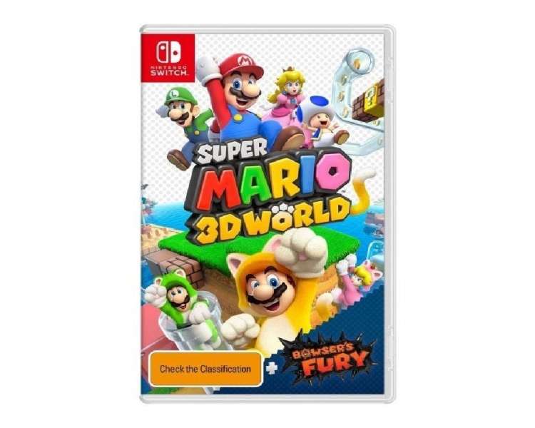 Juego para consola nintendo switch super mario 3d world + bowsers fury