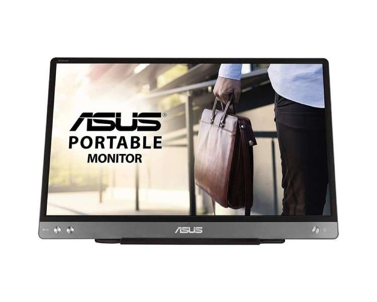 Monitor portátil asus zenscreen mb14ac 14'/ full hd/ plata y negro