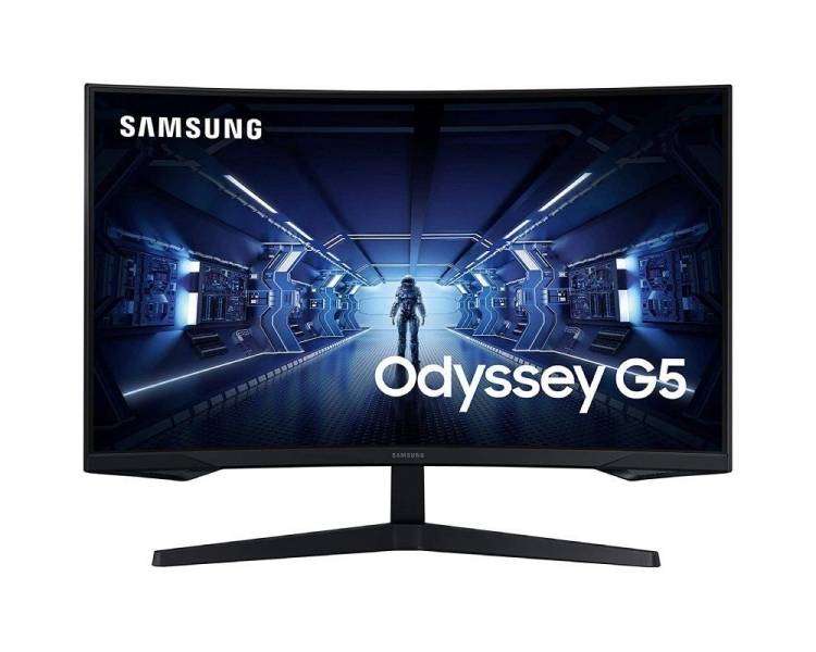 Monitor gaming curvo samsung odyssey g5 lc27g55tqwr 27'/ wqhd/ negro