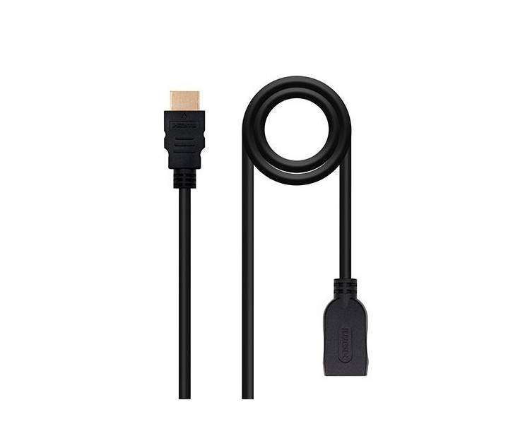 CABLE HDMI 2.0 A HDMI-A NANOCABLE 2M NEGRO