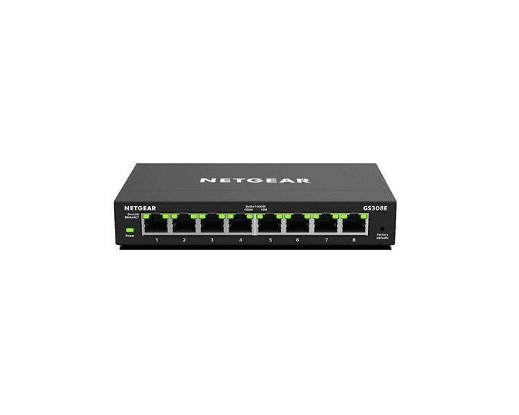 HUB SWITCH 8 PTOS NETGEAR PLUS 10/100/1000 GS308E