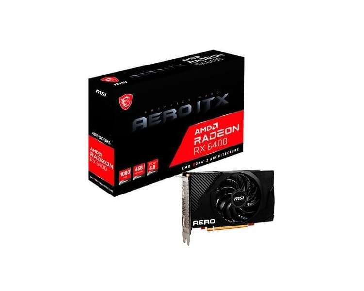 TARJETA GRÁFICA MSI RX 6400 AERO ITX 4GB