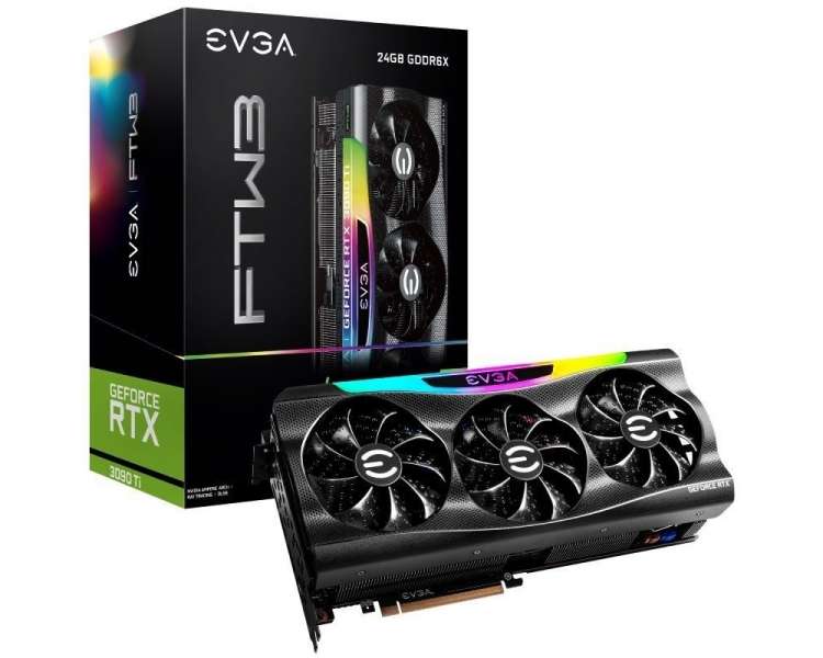 Tarjeta gráfica evga geforce rtx 3090 ti ftw3 gaming/ 24gb gddr6x