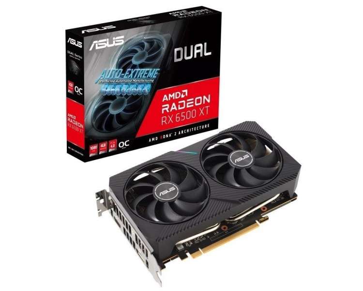 Tarjeta gráfica asus dual radeon rx 6500xt oc/ 4gb gddr6