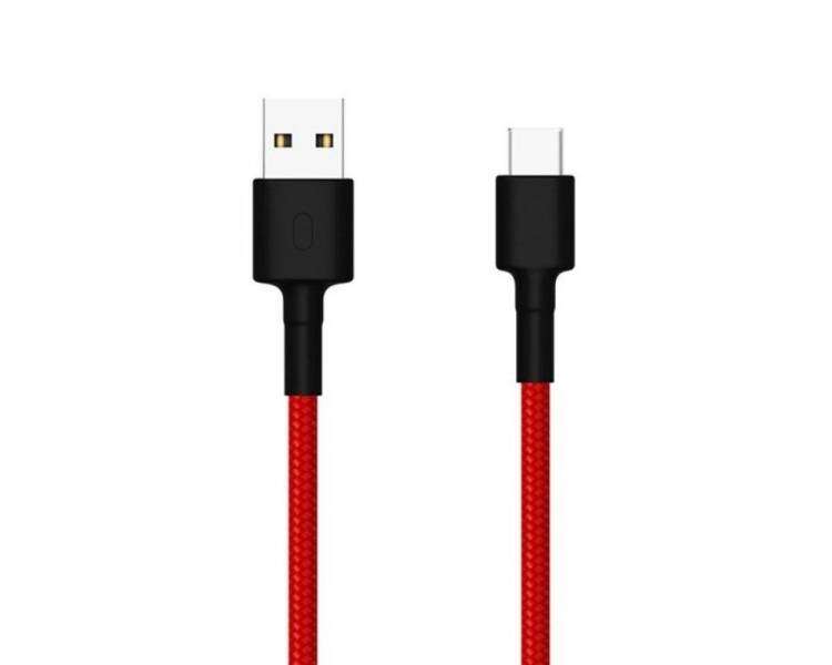 Cable usb xiaomi sjv4110gl/ usb macho - usb tipo-c macho/ 1m/ rojo y negro