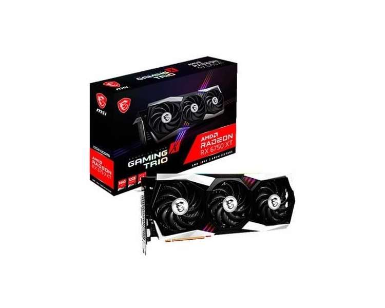 TARJETA GRÁFICA MSI RX 6750XT GAMING X TRIO 12GB GDDR6