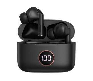 Auriculares Stereo Bluetooth Dual Pod Earbuds Lcd COOL AIR PRO Negro