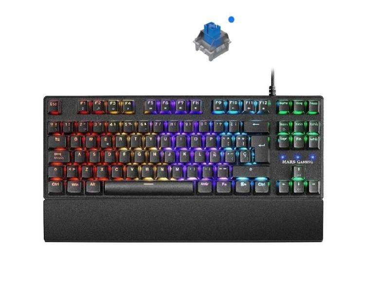 Teclado gaming mecánico mars gaming mkxtklbes