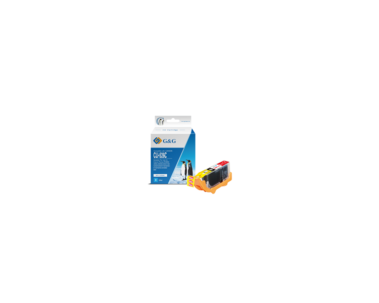 Cartucho de Tinta G&G Compatible para CANON CLI526 CYAN- REEMPLAZA 4541B001