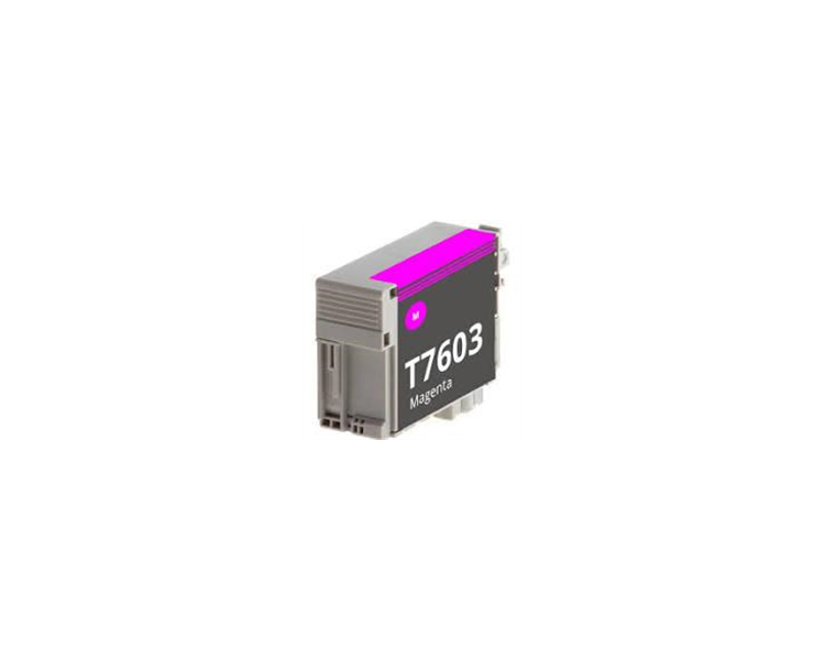 CARTUCHO DE TINTA PIGMENTADA COMPATIBLE CON EPSON T7603 MAGENTA C13T76034010