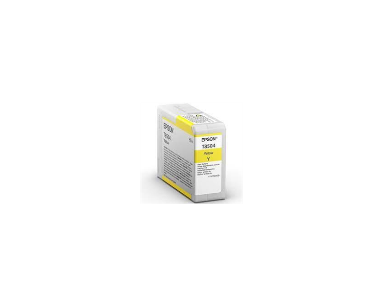 CARTUCHO DE TINTA PIGMENTADA COMPATIBLE CON EPSON T8504 AMARILLO C13T850400