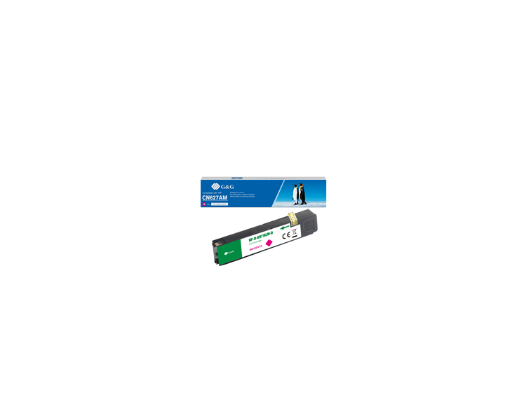 CARTUCHO DE TINTA PIGMENTADA G&G COMPATIBLE para HP 971XL MAGENTA  - REEMPLAZA CN627AE/CN623AE