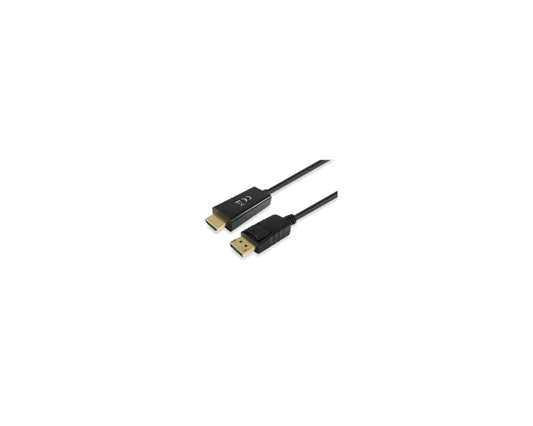 EQUIP CABLE DISPLAYPORT MACHO A HDMI MACHO - SOPORTA RESOLUCION DE 4K / 30HZ - LONGITUD 2 M.
