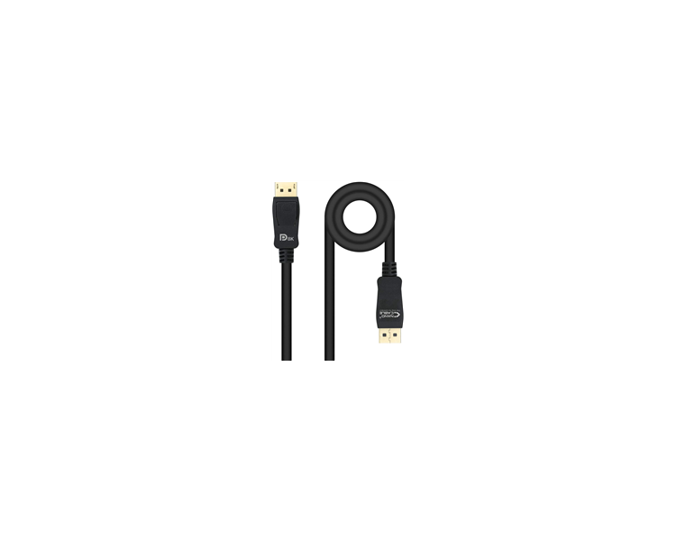 NANOCABLE CABLE DISPLAYPORT 1.4 MACHO A DISPLAYPORT 1.4 MACHO 2M - CERTIFICADO VESA - COLOR NEGRO