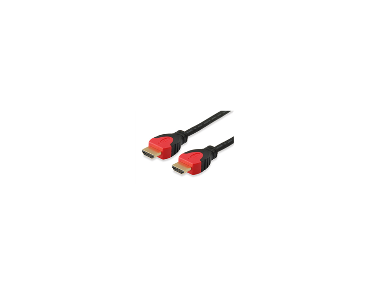 EQUIP CABLE HDMI 2.0 MACHO/MACHO - LONGITUD 2 M. - COLOR NEGRO CON DETALLES EN ROJO