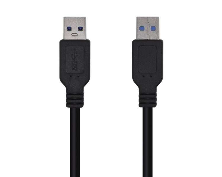 Cable usb 3.0 aisens a105-0447/ usb macho - usb macho/ 2m/ negro