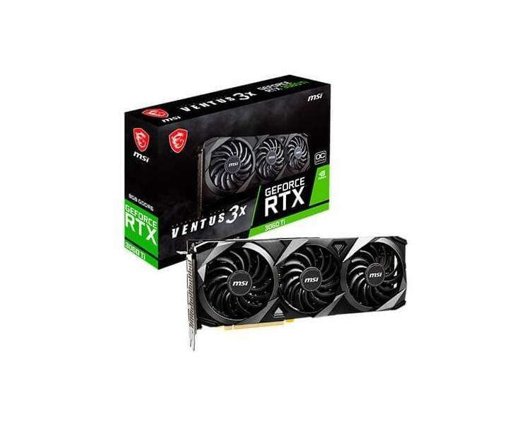 TARJETA GRÁFICA MSI RTX 3060TI VENTUS  LHR 3X OC 8GB GDDR6