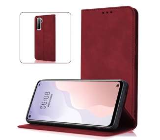 Funda Tapa con Tarjetero Compatible con Vivo Y76 Polipiel