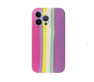 Funda Silicona Suave Elástica 4 Dibujos Compatible con iPhone 13 Pro Max