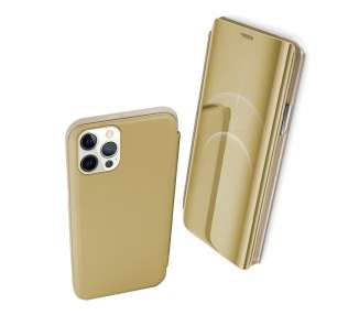 Funda Flip con Stand Compatible para iPhone 13 Pro Max 6.7" Clear View