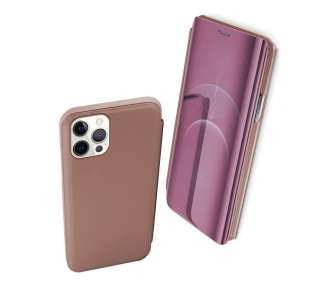 Funda Flip con Stand Compatible para iPhone 13 Pro Max 6.7" Clear View